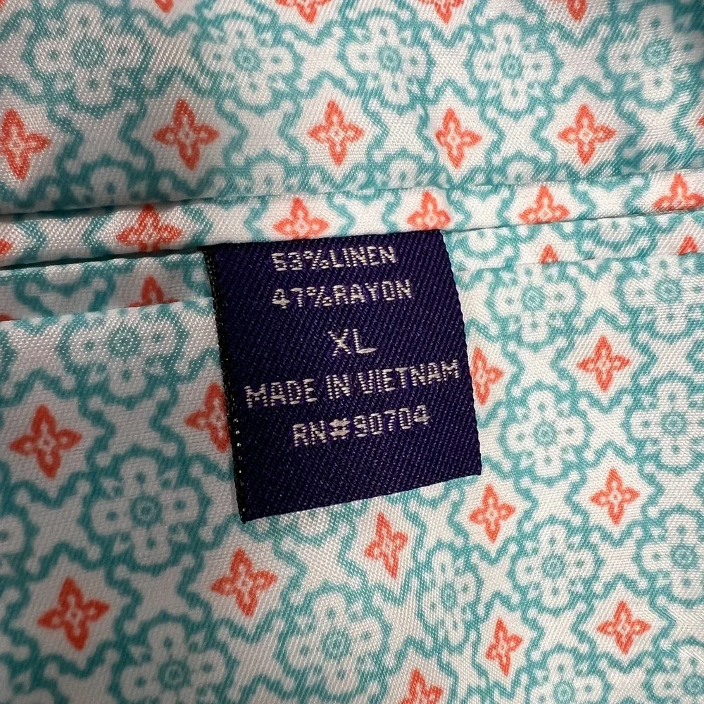 Alan Flusser Linen Blend Green Blazer Mens XL 46 Sport Coat Suit Jacket Lined